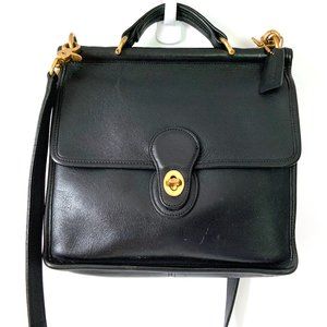 Vtg Coach Black Willis 9927 Shoulder Crossbody Bag